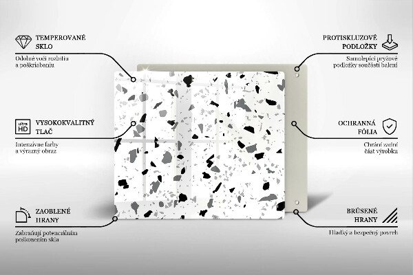 Tagliere in vetro Gres decorativo