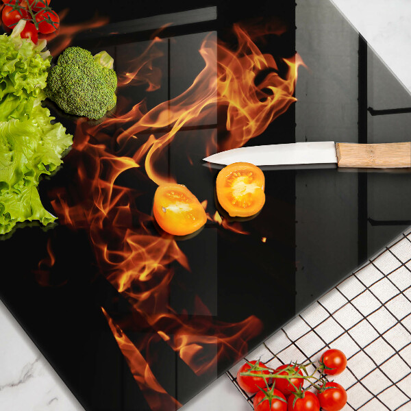 Tagliere in vetro Accendi una fiamma viva