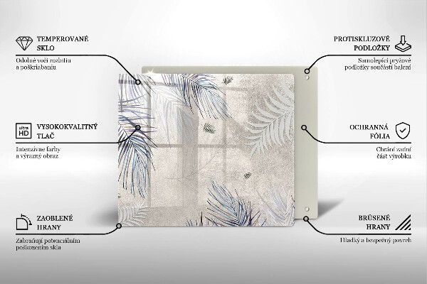 Tagliere in vetro Foglie sottili