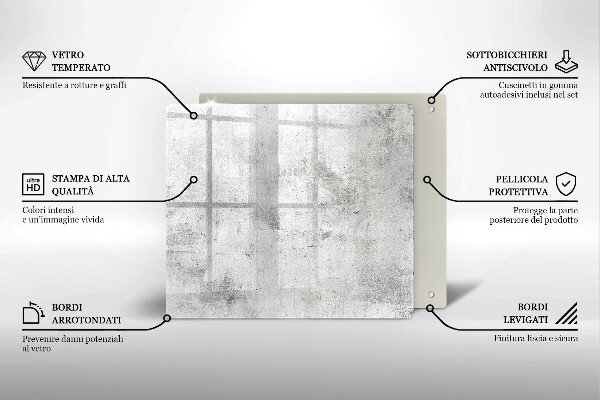 Tagliere in vetro Struttura concreta