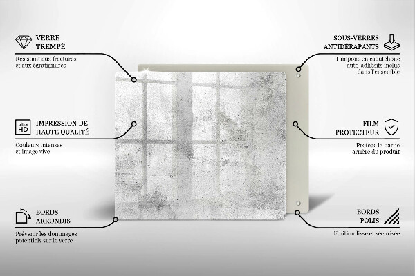 Tagliere in vetro Struttura concreta