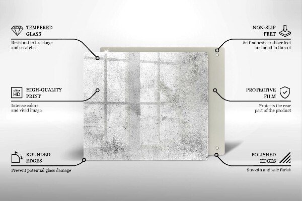 Tagliere in vetro Struttura concreta
