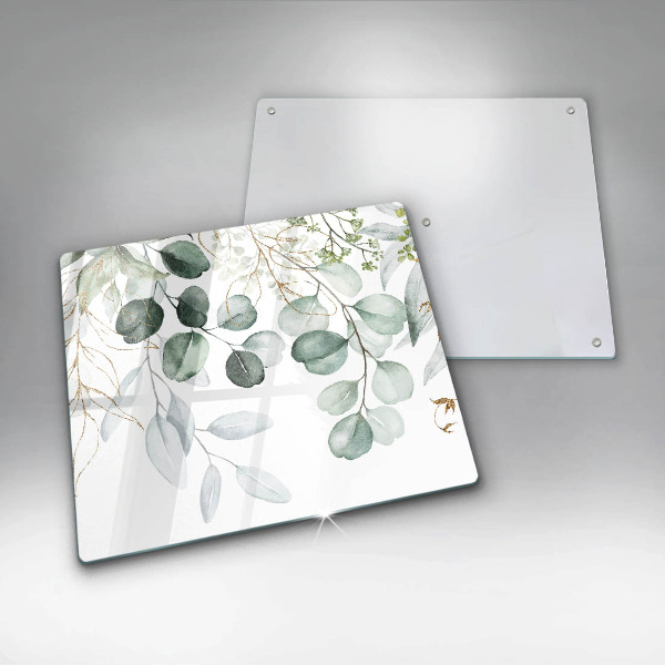 Tagliere in vetro Piante dipinte