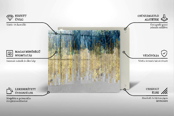 Tagliere in vetro Astrazione del designer