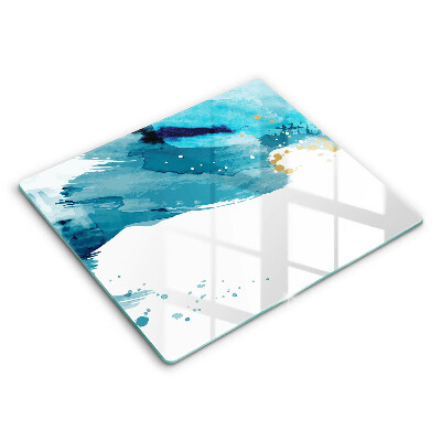 Tagliere in vetro Macchie blu