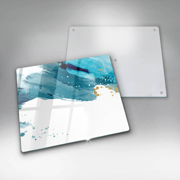 Tagliere in vetro Macchie blu