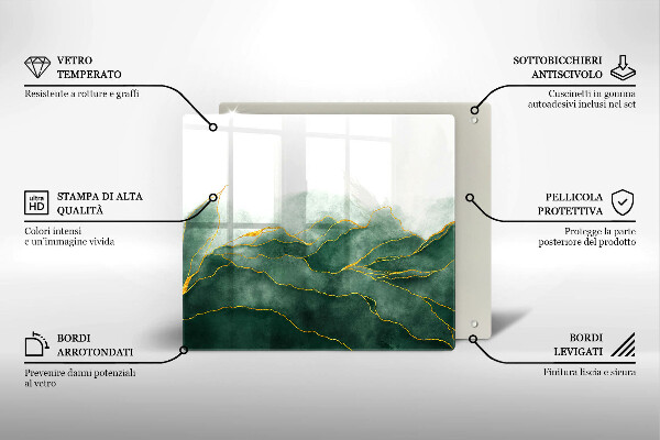 Tagliere in vetro Natura astratta