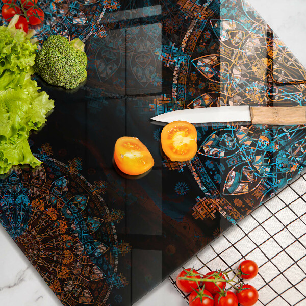 Tagliere in vetro Ruote vintage boho