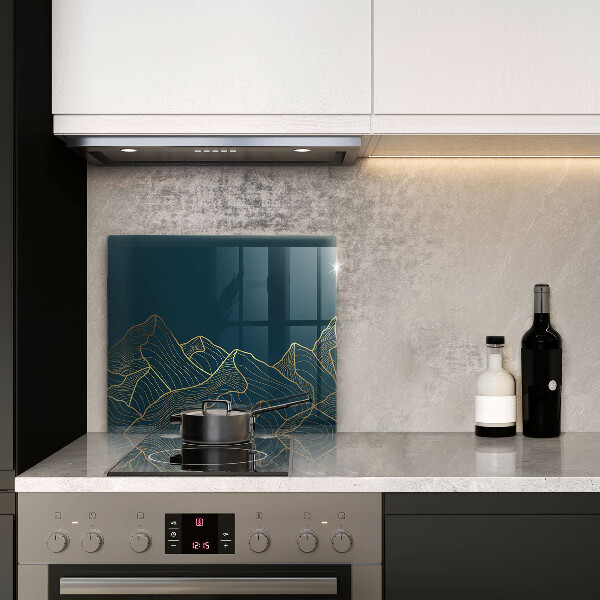 Tagliere in vetro Montagne astratte