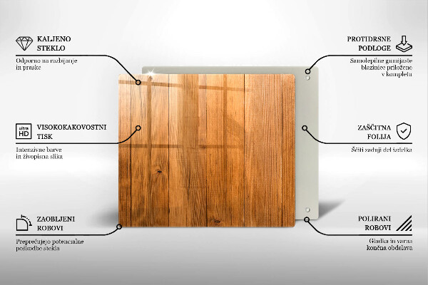 Tagliere in vetro temperato Tavole di legno