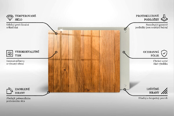 Tagliere in vetro temperato Tavole di legno
