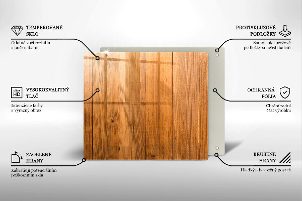Tagliere in vetro temperato Tavole di legno