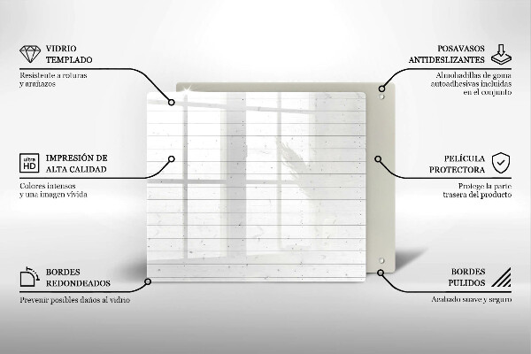 Tagliere in vetro temperato Tavole luminose moderne