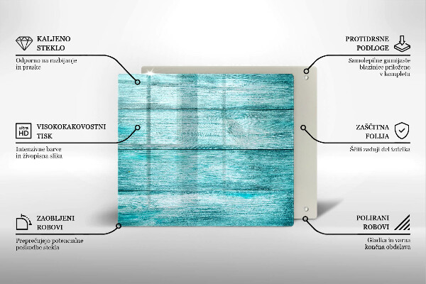 Tagliere in vetro temperato Tavole in legno d'epoca