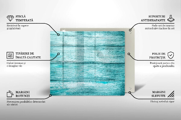 Tagliere in vetro temperato Tavole in legno d'epoca