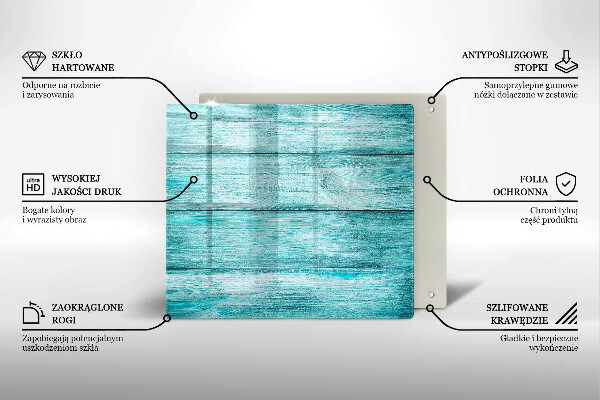 Tagliere in vetro temperato Tavole in legno d'epoca
