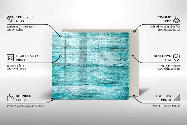 Tagliere in vetro temperato Tavole in legno d'epoca