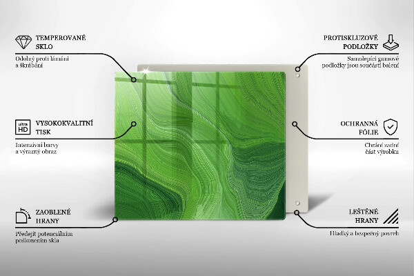 Tagliere in vetro temperato Trama astratta