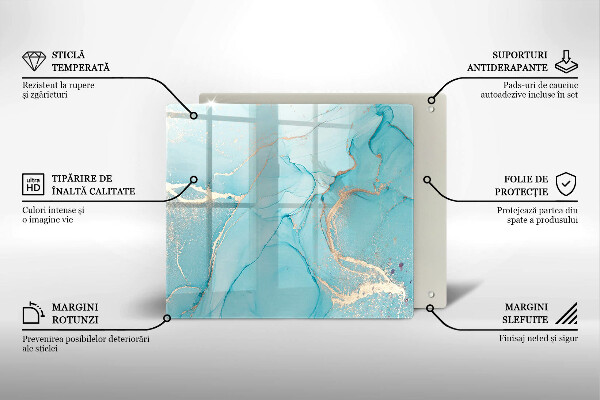 Tagliere in vetro temperato Astrazione di pietra