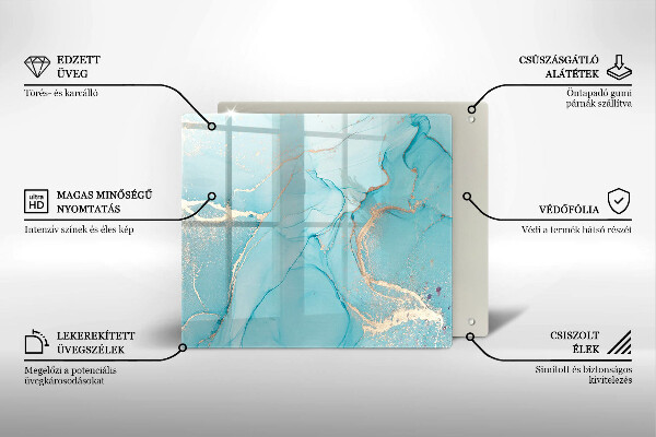 Tagliere in vetro temperato Astrazione di pietra