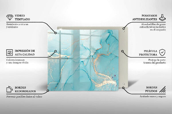 Tagliere in vetro temperato Astrazione di pietra