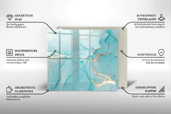 Tagliere in vetro temperato Astrazione di pietra