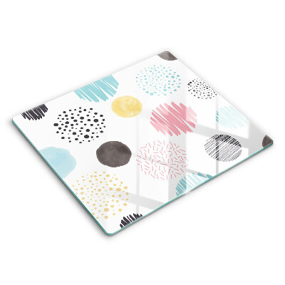 Tagliere in vetro temperato Forme dipinte