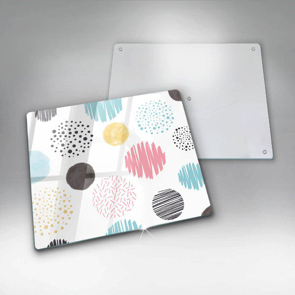 Tagliere in vetro temperato Forme dipinte