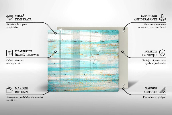 Tagliere in vetro temperato Tavole in legno d'epoca