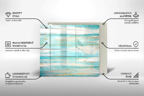 Tagliere in vetro temperato Tavole in legno d'epoca