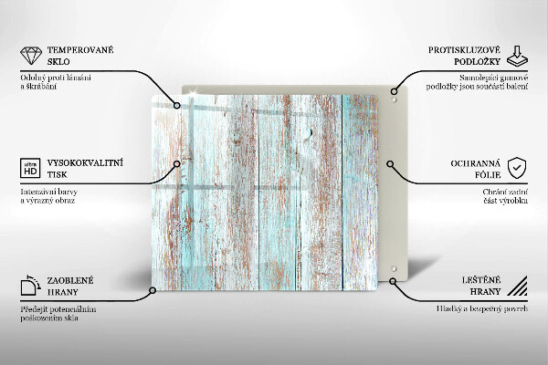 Tagliere in vetro temperato Vecchie tavole d'epoca