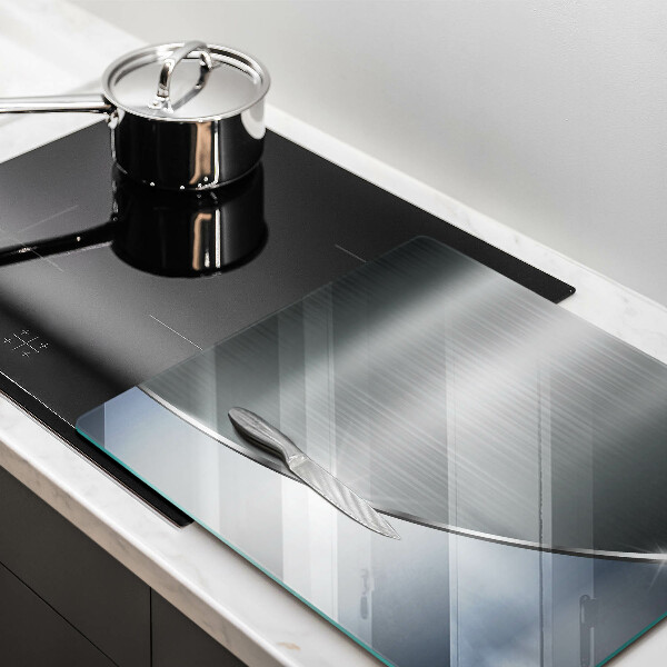 Tagliere in vetro temperato Modello di astrazione in metallo