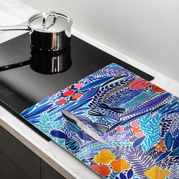 Tagliere in vetro Prato dipinto