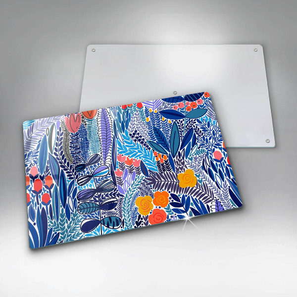 Tagliere in vetro Prato dipinto