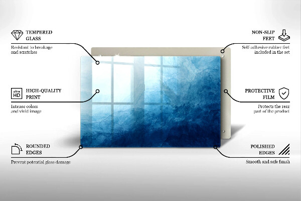 Tagliere in vetro temperato Sfondo astratto