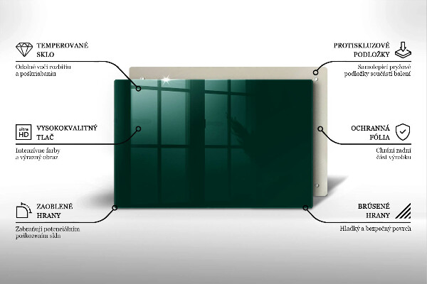 Tagliere in vetro Colore verde