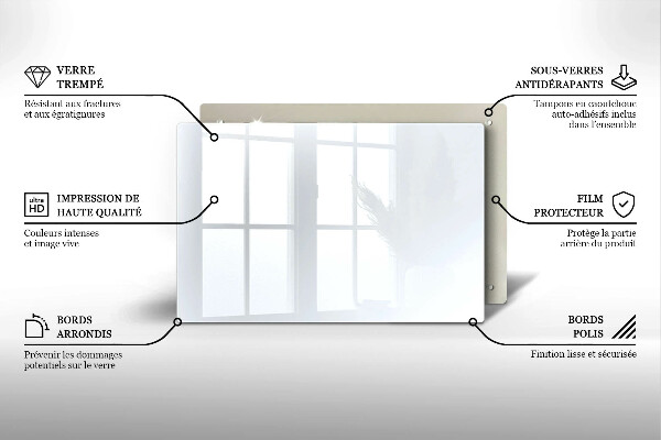 Tagliere in vetro Colore bianco