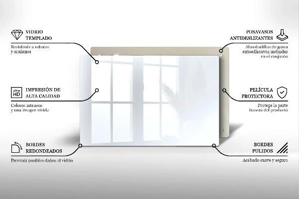 Tagliere in vetro Colore bianco