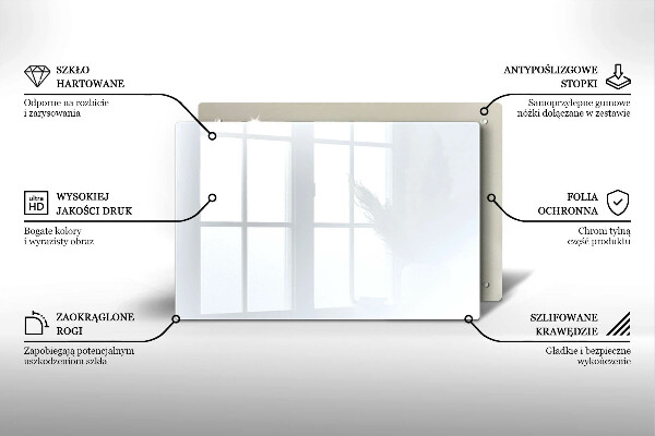 Tagliere in vetro Colore bianco