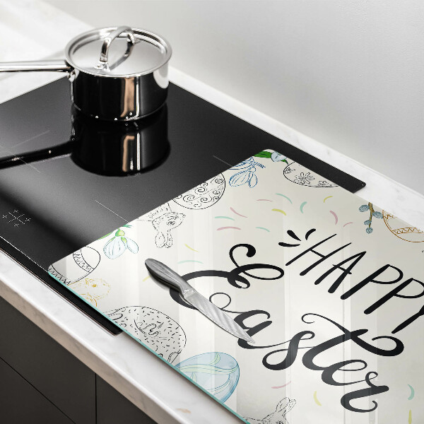 Tagliere in vetro temperato Happy Easter