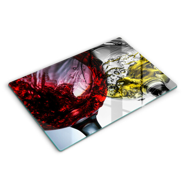 Tagliere in vetro temperato Bicchieri di vino