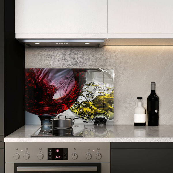 Tagliere in vetro temperato Bicchieri di vino