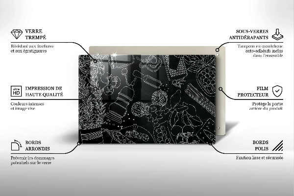 Tagliere in vetro temperato Accessori per la cucina