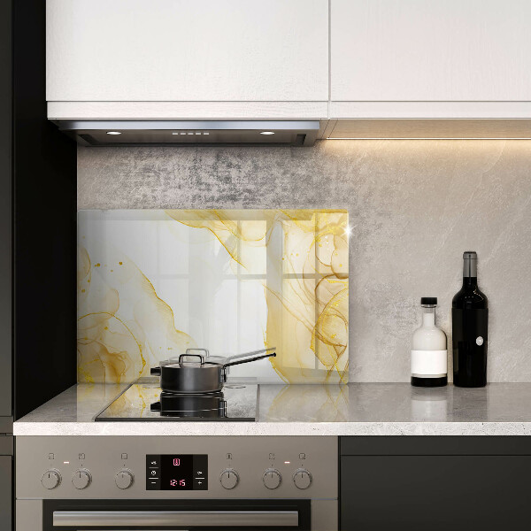 Tagliere in vetro temperato Astrazione dorata