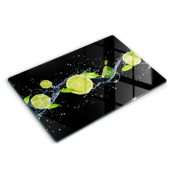 Tagliere in vetro temperato Acqua di menta e lime