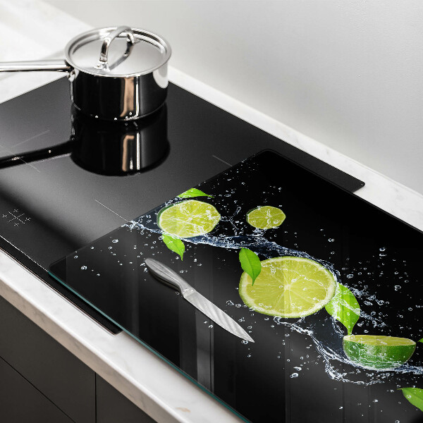 Tagliere in vetro temperato Acqua di menta e lime