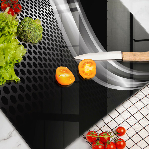 Tagliere in vetro Struttura in metallo