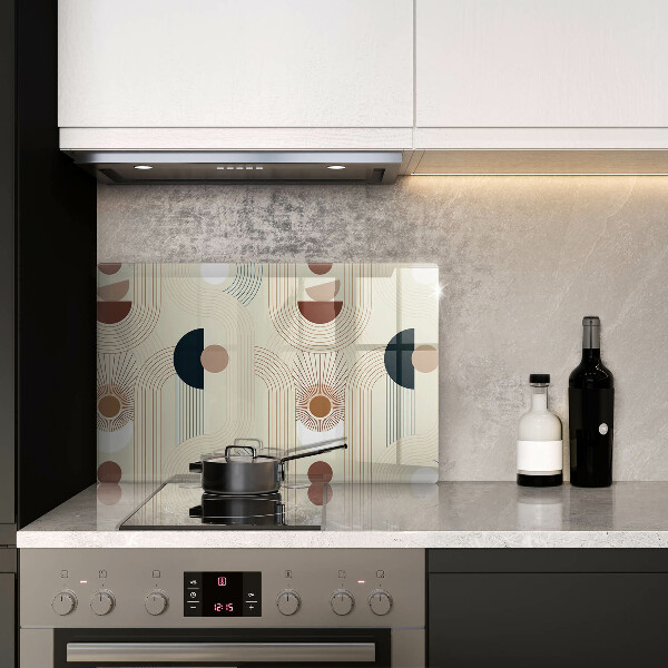 Tagliere in vetro temperato Forme geometriche boho