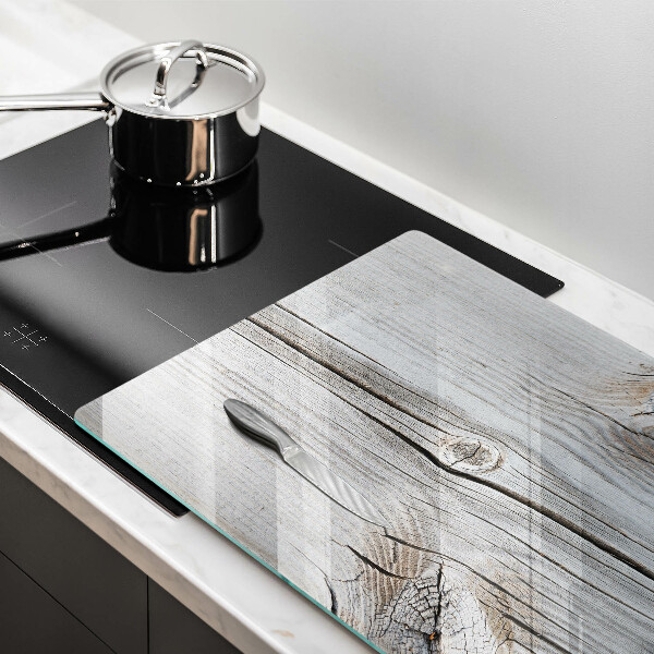 Tagliere in vetro Struttura in legno chiaro