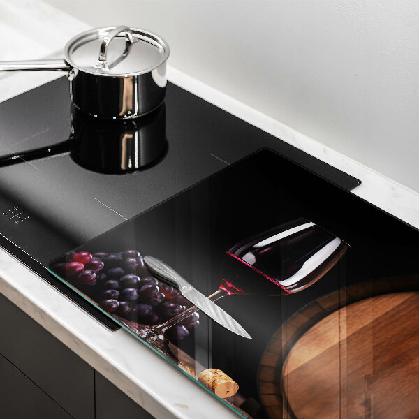 Tagliere in vetro Bicchiere da vino a botte